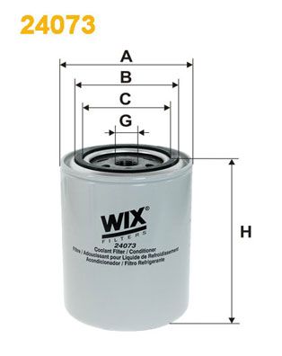 WIX FILTERS Dzesēšanas šķidruma filtrs 24073